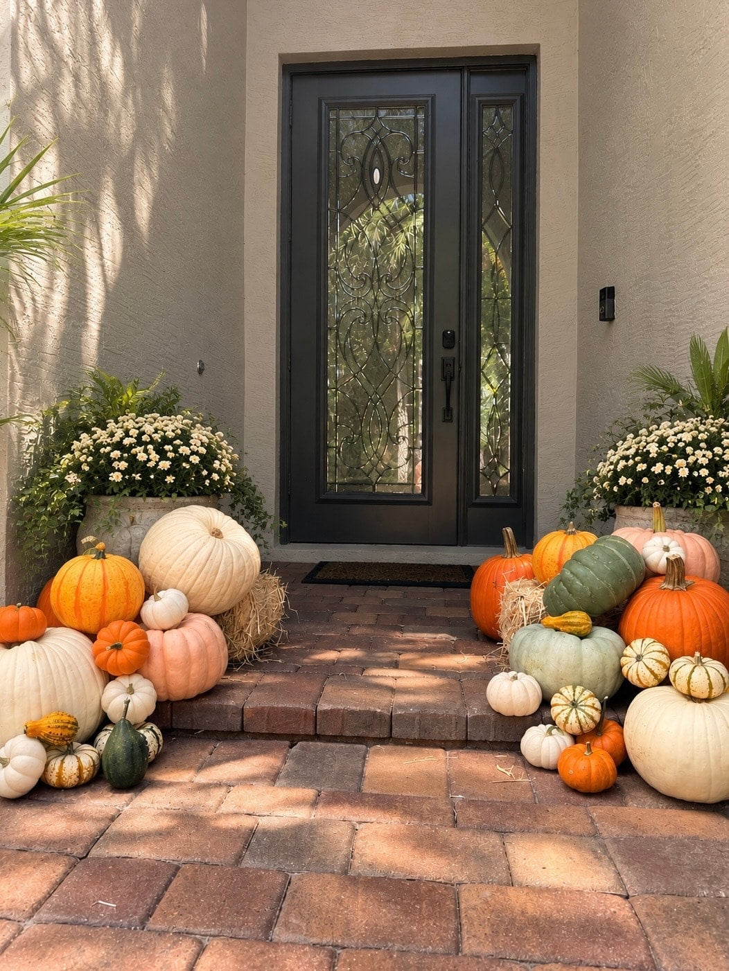 The Signature Porch pumpkin display