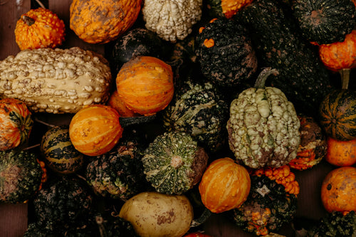 Colorful small gourds